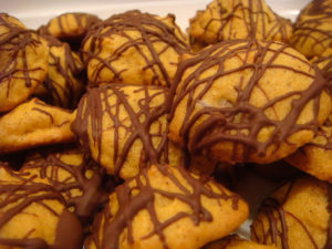 Pumpkin Chocolate Chip Cookies with Chocolate Drizzle by megan.chromik - Creative Commons license