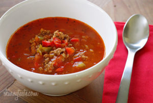 Stuffed-Pepper-Soup - photo by Gina Homolka at SknnyTaste.com - used with permission Stuffed-Pepper-Soup - photo by Gina Homolka at SknnyTaste.com - used with permission