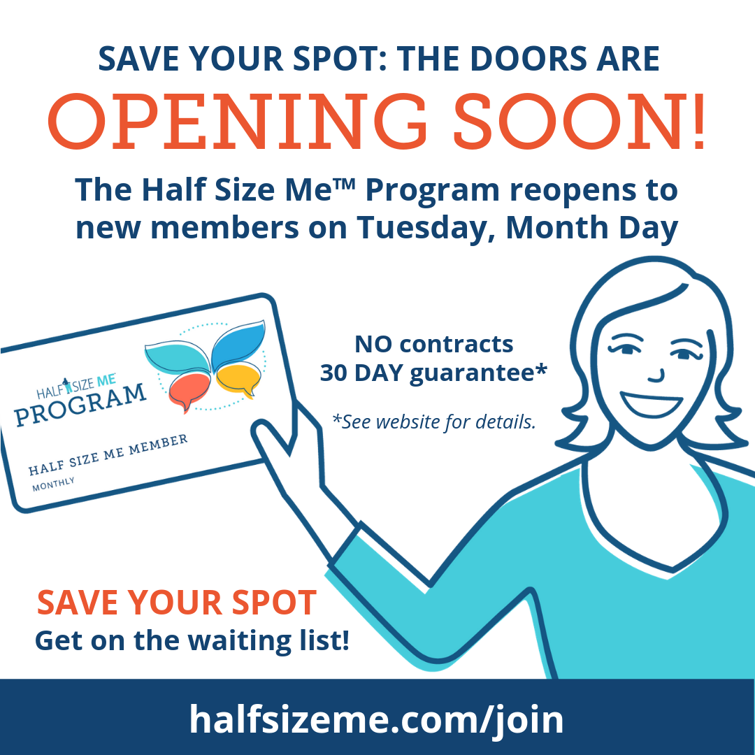 Half Size Me Program + Community Membership Image