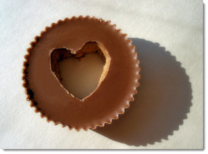 Peanut Butter Cup Heart | Photo credit: Robert Fornal, Flickr, Creative Commons